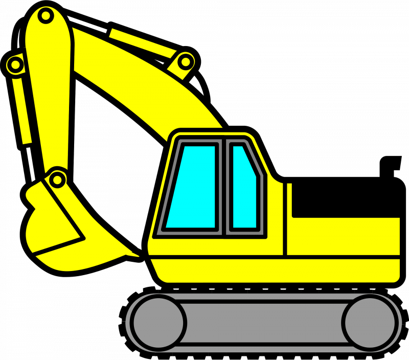 Трактор JCB вектор