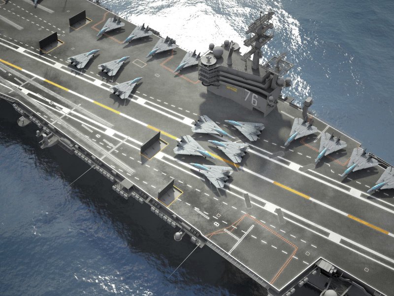 USS Ronald Reagan CVN-76 модель