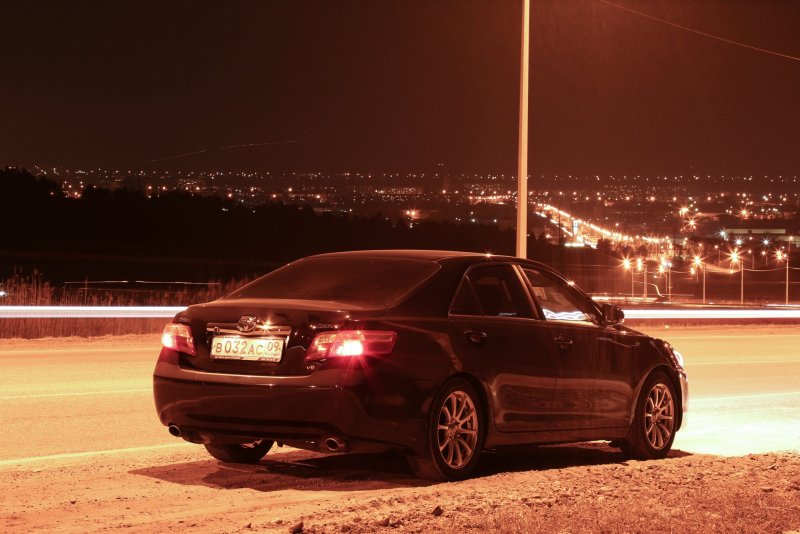 Toyota Camry 3.5 ночью