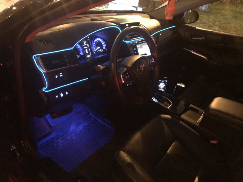 Toyota Camry xv50 подсветка салона