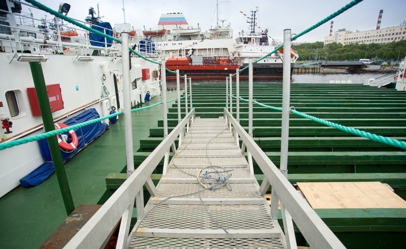 Палуба плавкрана