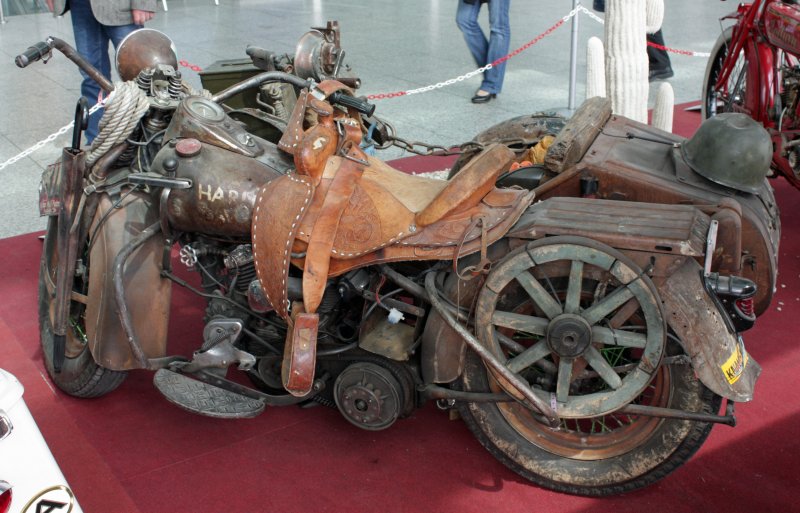 Retro rat Motorcycle