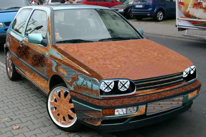 Volkswagen Golf 3 оранжевый