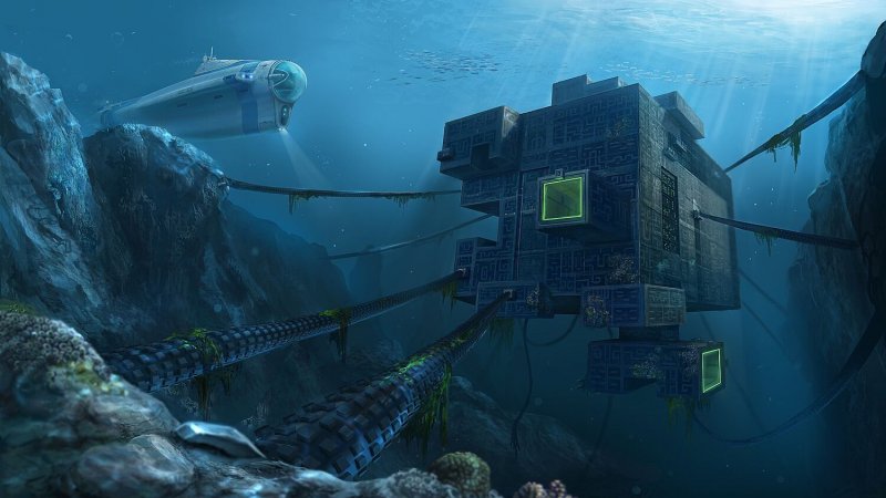 Subnautica Затерянная река Concept Art