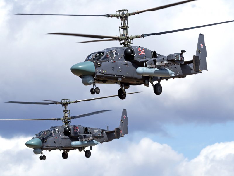 Боевой ударный вертолет ка-52 Аллигатор