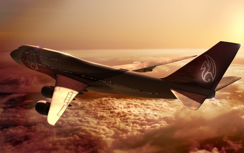 Boeing 747 4k