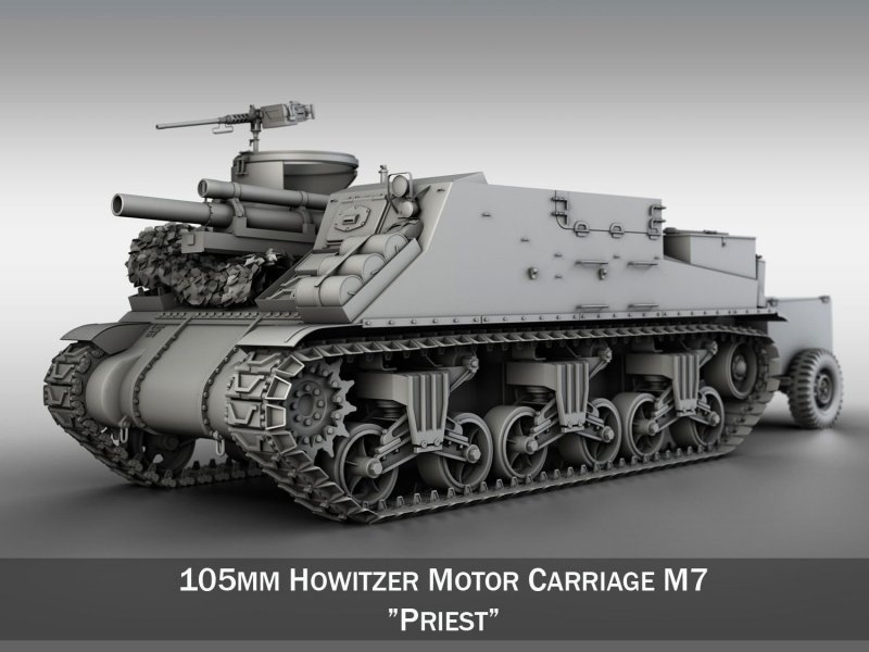 Танк м7 Priest 105mm HMC