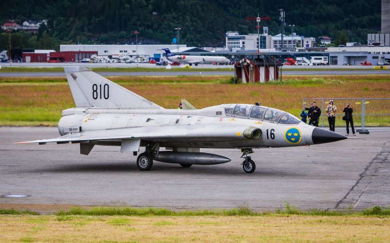 Saab Draken сбоку