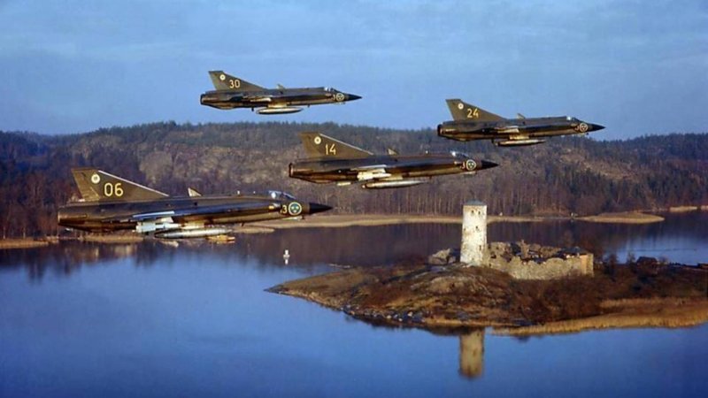 Военные самолеты Швеции