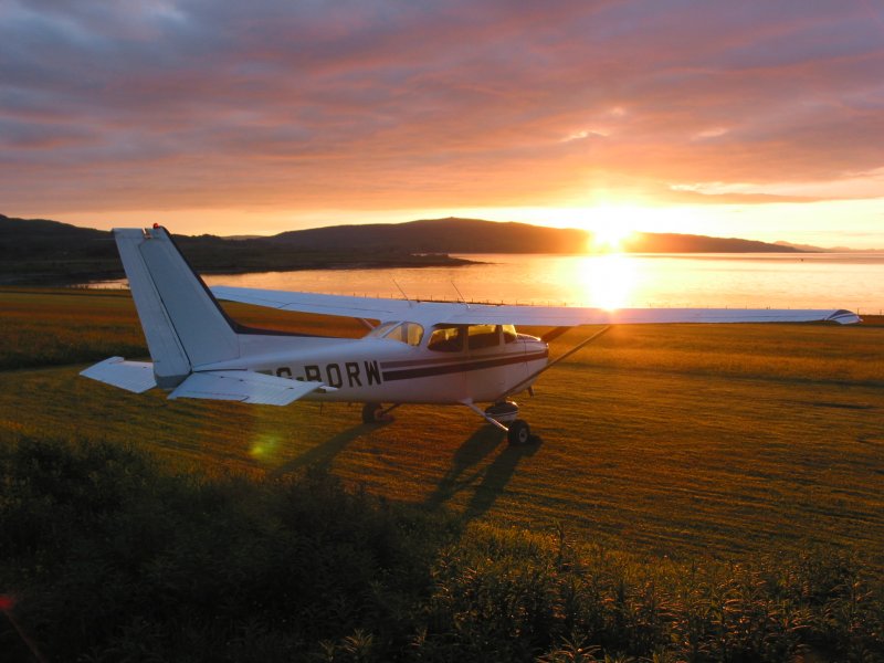 Cessna 172 в полёте