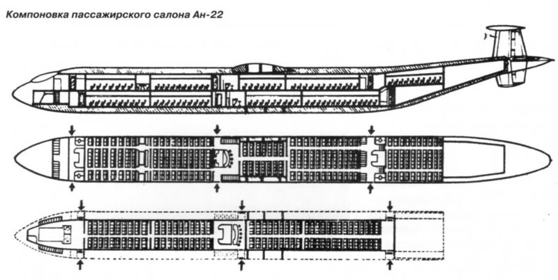 АН 22 схема салона