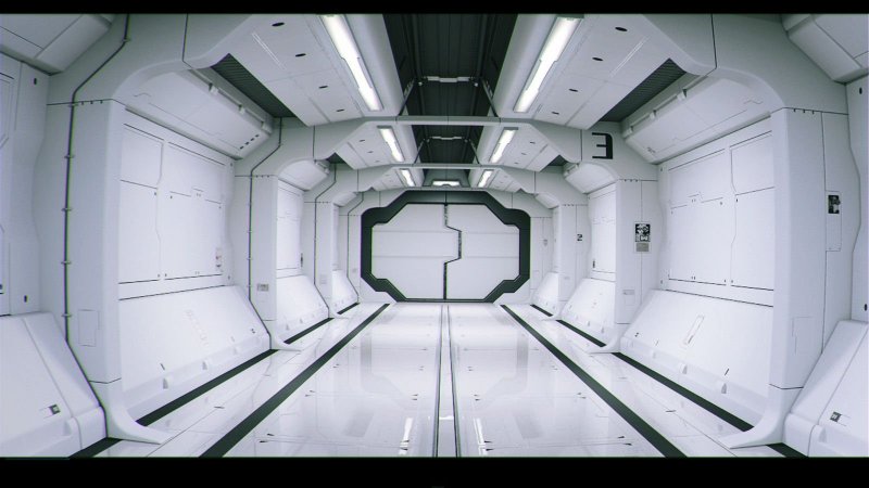 Космический корабль интерьер Sci-Fi