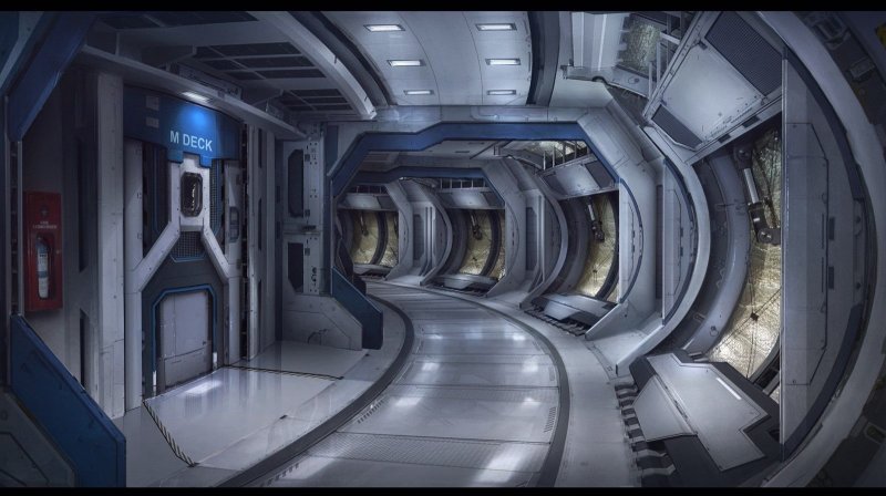 Концепт арт Sci Fi Interior