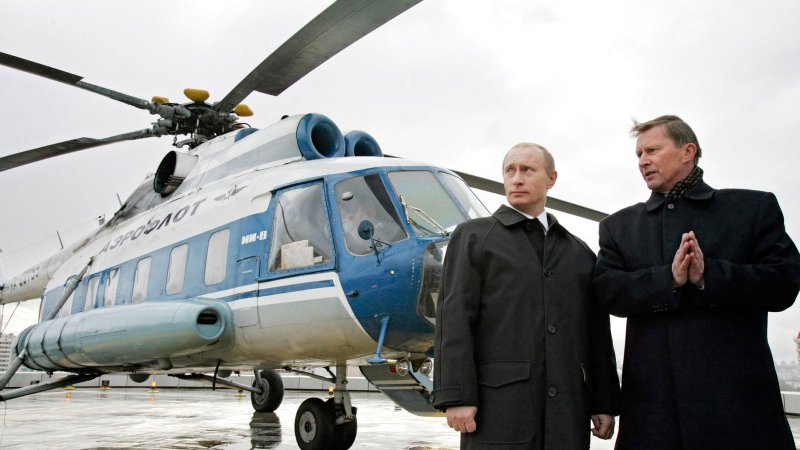 Салон вертолета президента России
