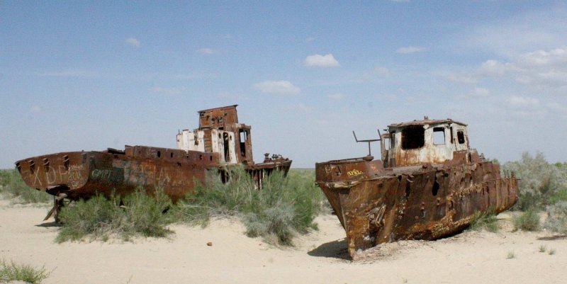 Аральское море порт Муйнак