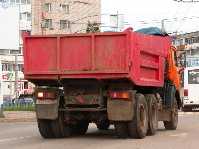 КАМАЗ 5511 вишневый