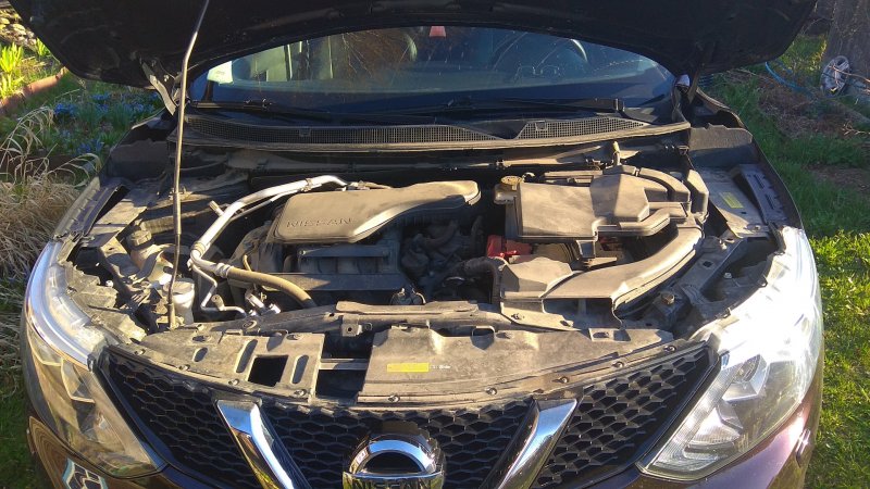 Nissan Qashqai 2014 подкапотное