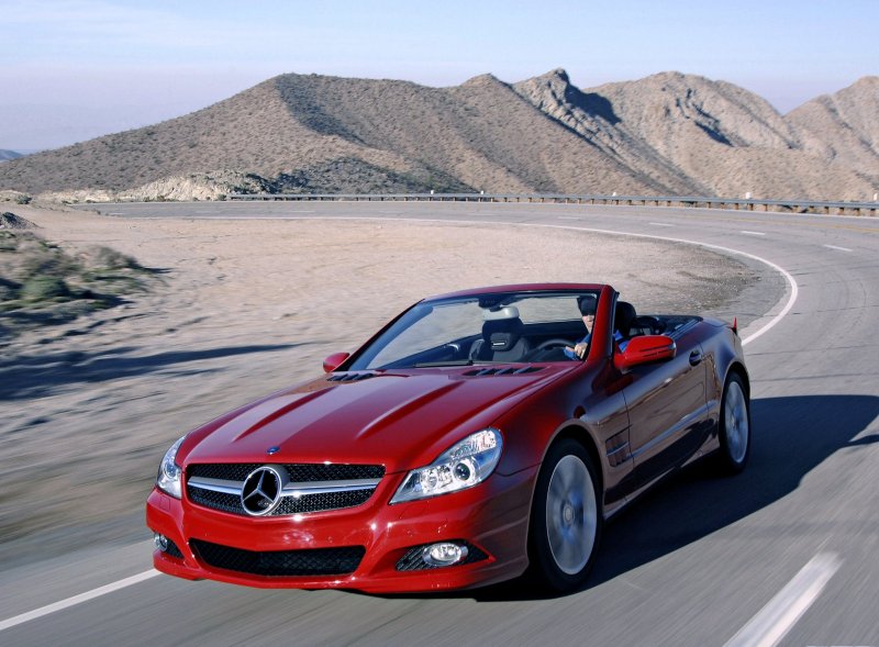 Mercedes Benz SL 500 Red 2008