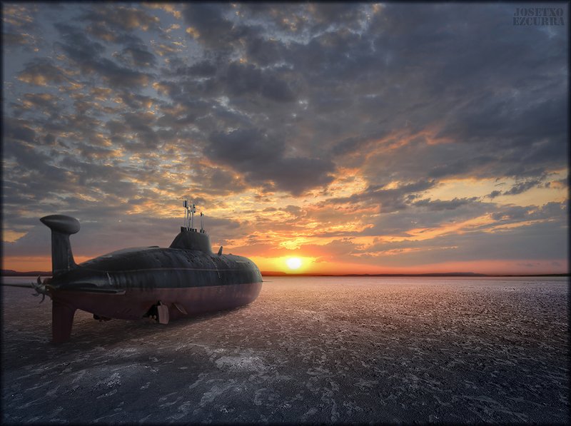 Подлодка в пустыне