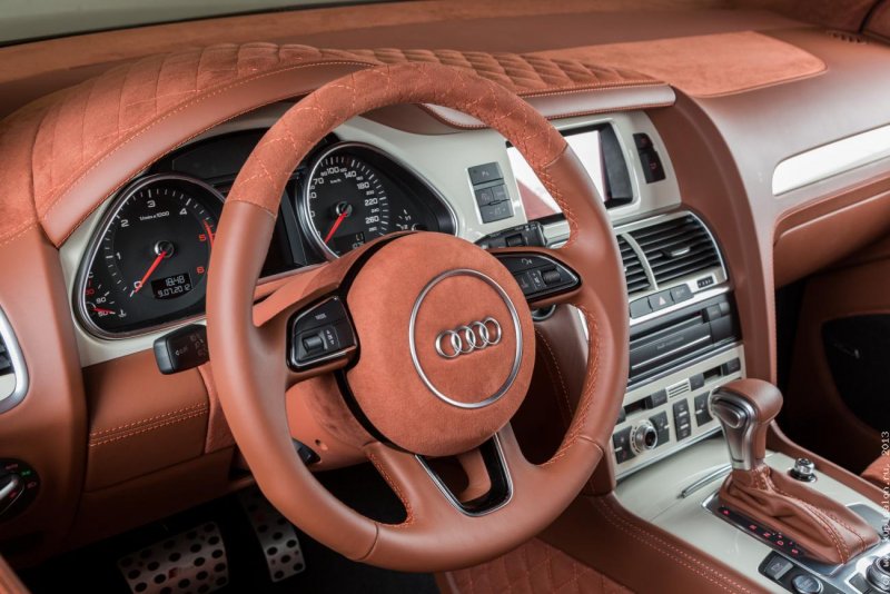 Audi q7 салон руль