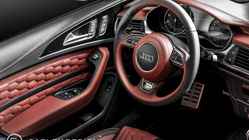 Audi s6 красный салон