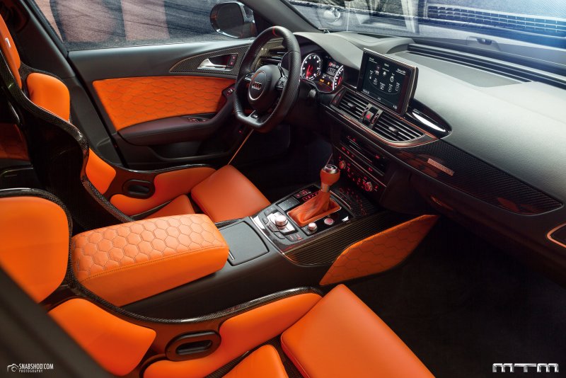 Ауди а6 с7 с рыжим салоном