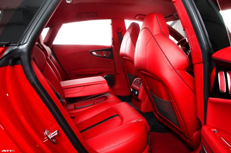 Audi a6 красный салон