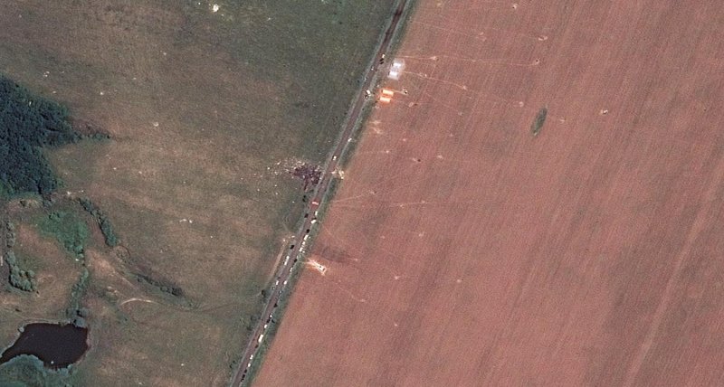 Спутниковые снимки mh17