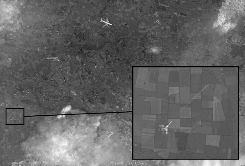 Спутниковые фото Боинг MH-17