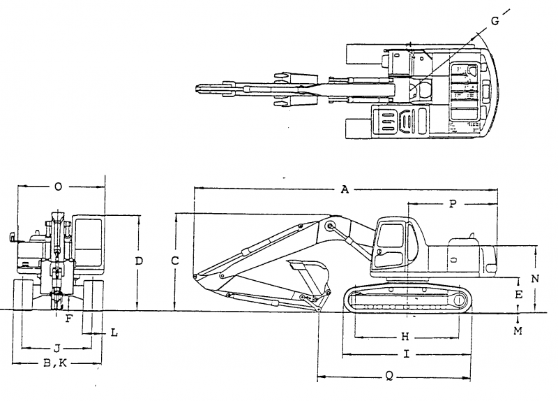 PC 400 экскаватор габариты