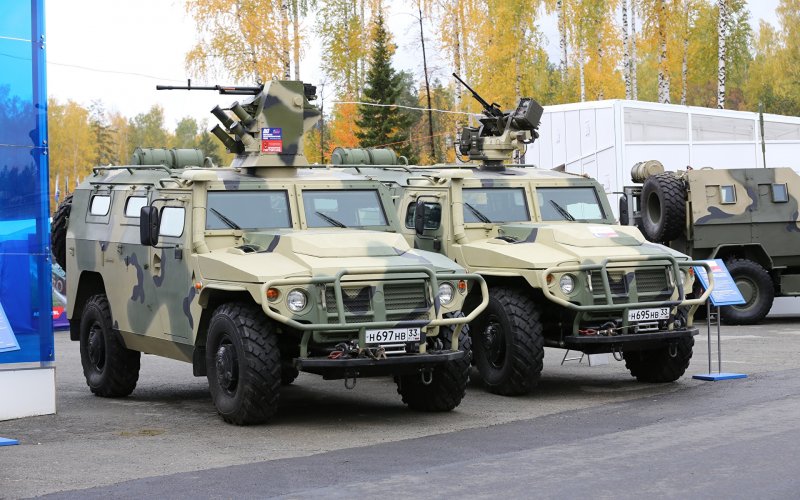 ГАЗ 2330 тигр с боевым модулем