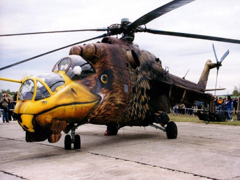 Ми24 крокодил раскрашенный