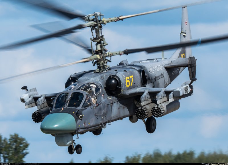 Боевой вертолет ка-52 Аллигатор