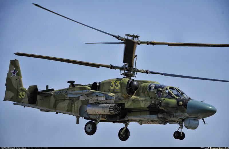 Боевой вертолет ка-52 Аллигатор