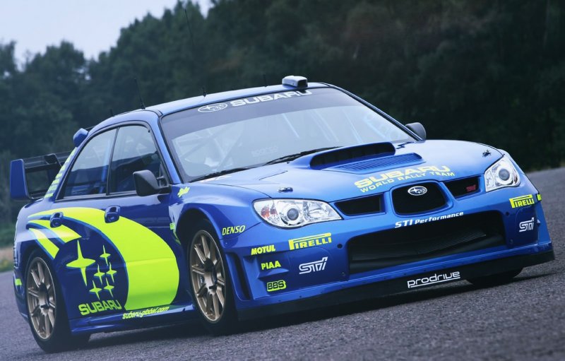 Гоночная Субару WRX