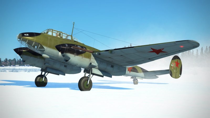 Бомбардировщик пе-2 с моторами м-82