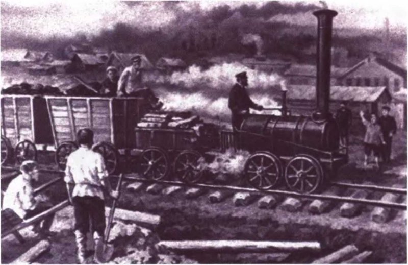 Паровоз Черепановых 1834 г