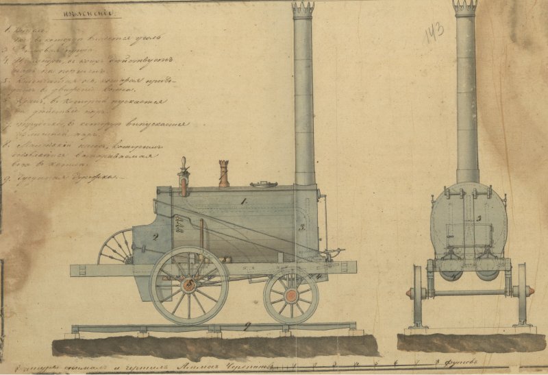 Паровоз конструктора д.Бленкинсопа и механика м.Муррея, 1811 г.