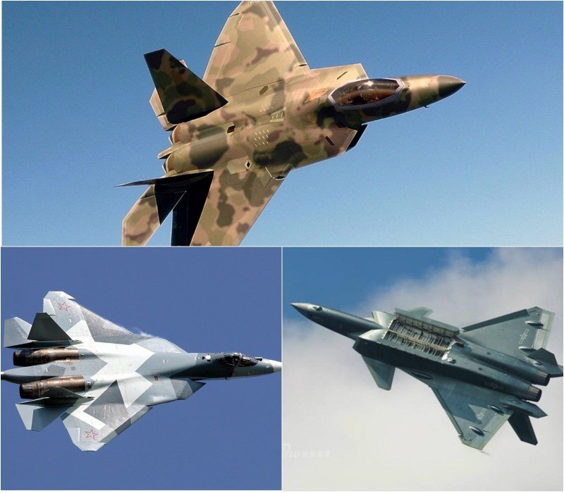 F22 Раптор и Су 57