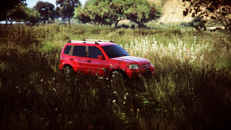 Chevrolet Niva в грязи