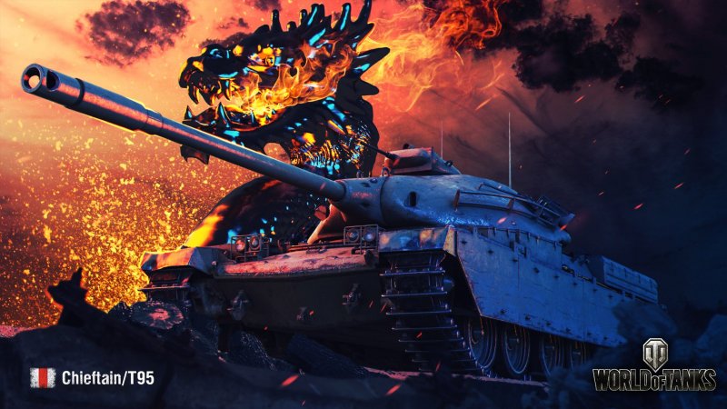 Танк Chieftain t95 WOT Blitz