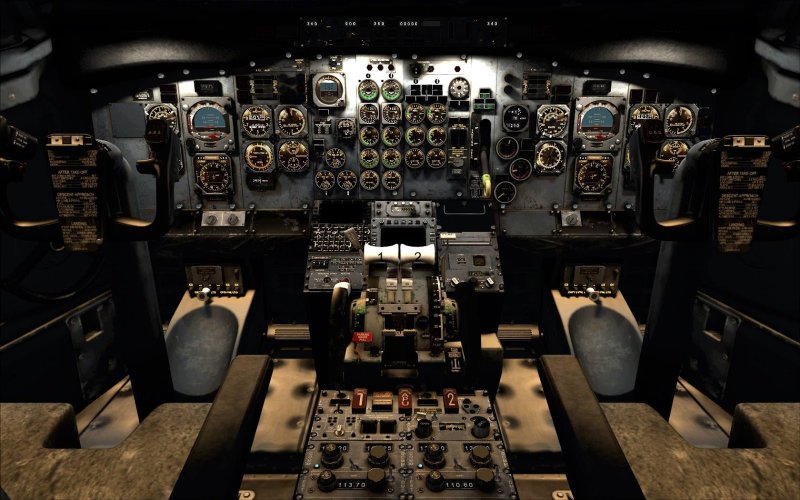 Boeing 737-200 кабина