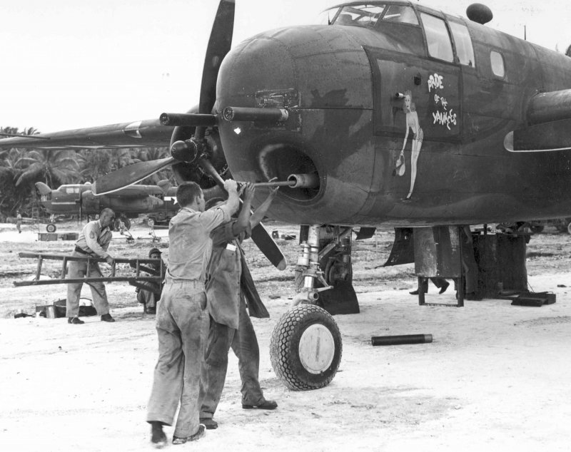Внутри бомбардировщика b-25