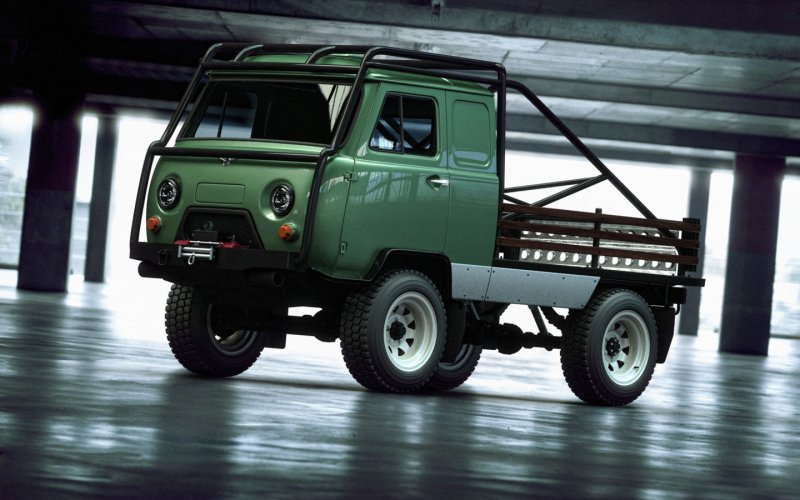 Полный привод УАЗ 4x4 2 с девкой