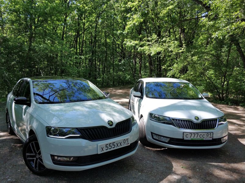 Škoda Rapid Monte Carlo белый