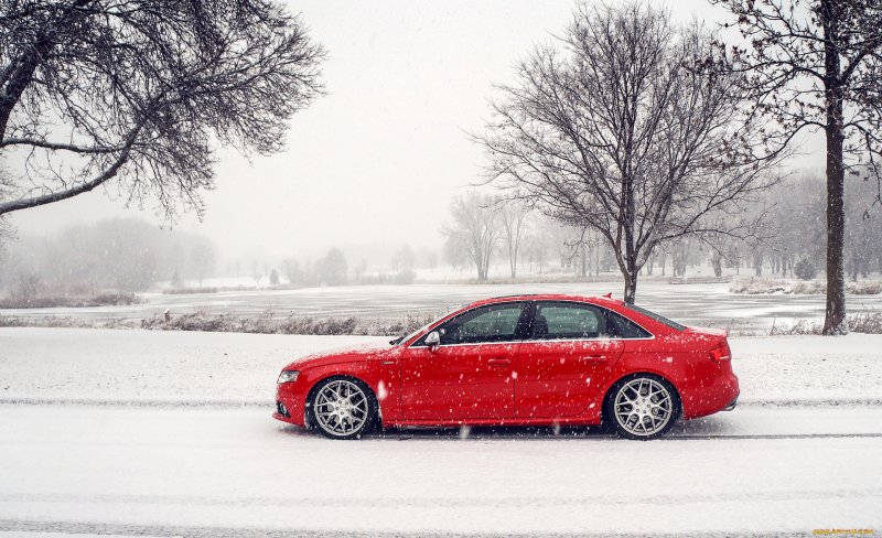 Audi a4 зима