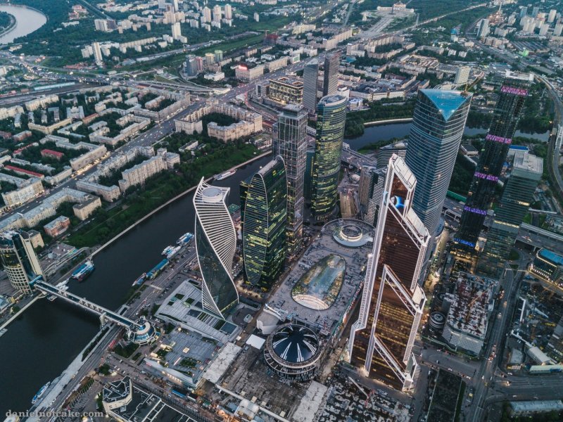 Москва Сити аэросъемка