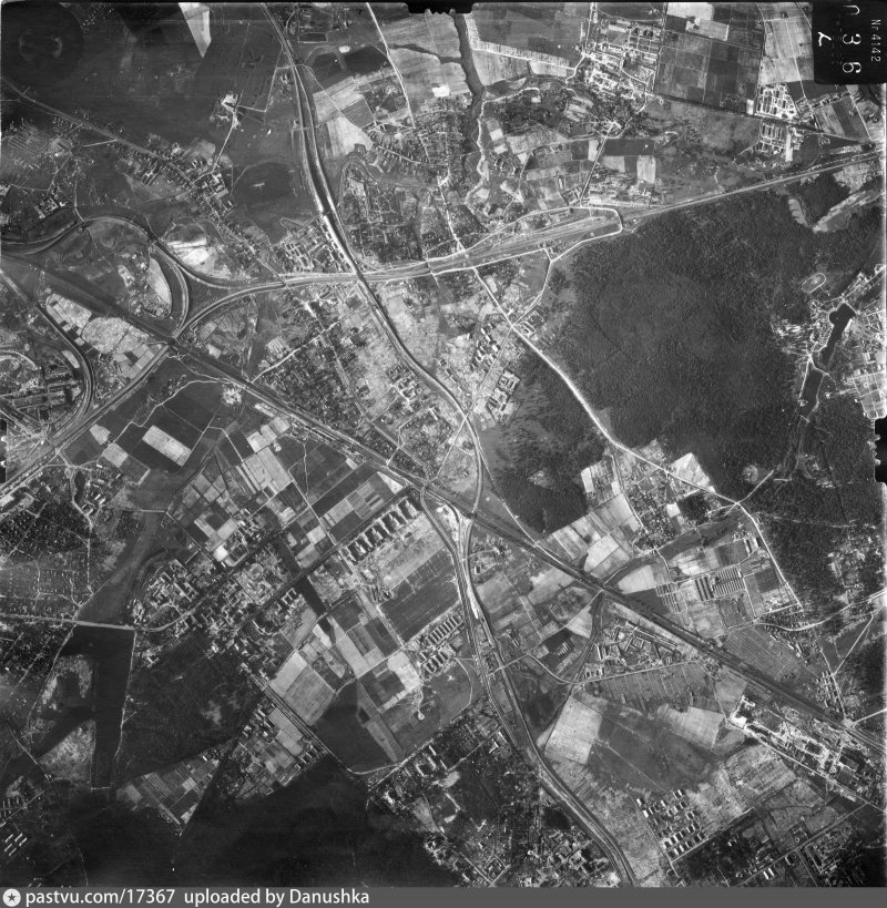 Аэрофотосъемка Москвы 1953