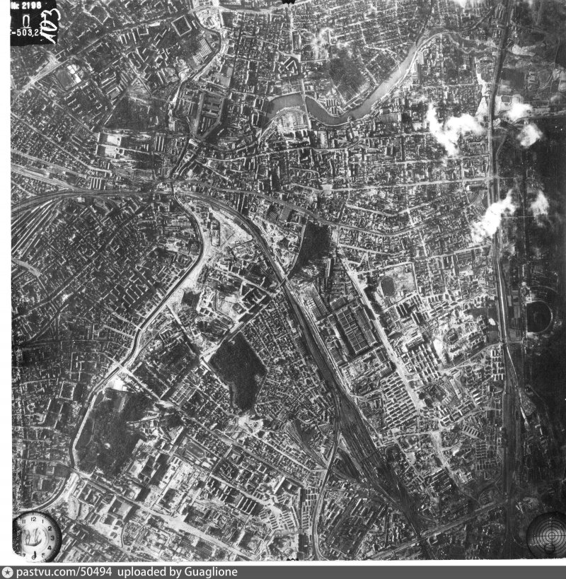 Аэрофотосъемка Люфтваффе 1941 1942 Москва