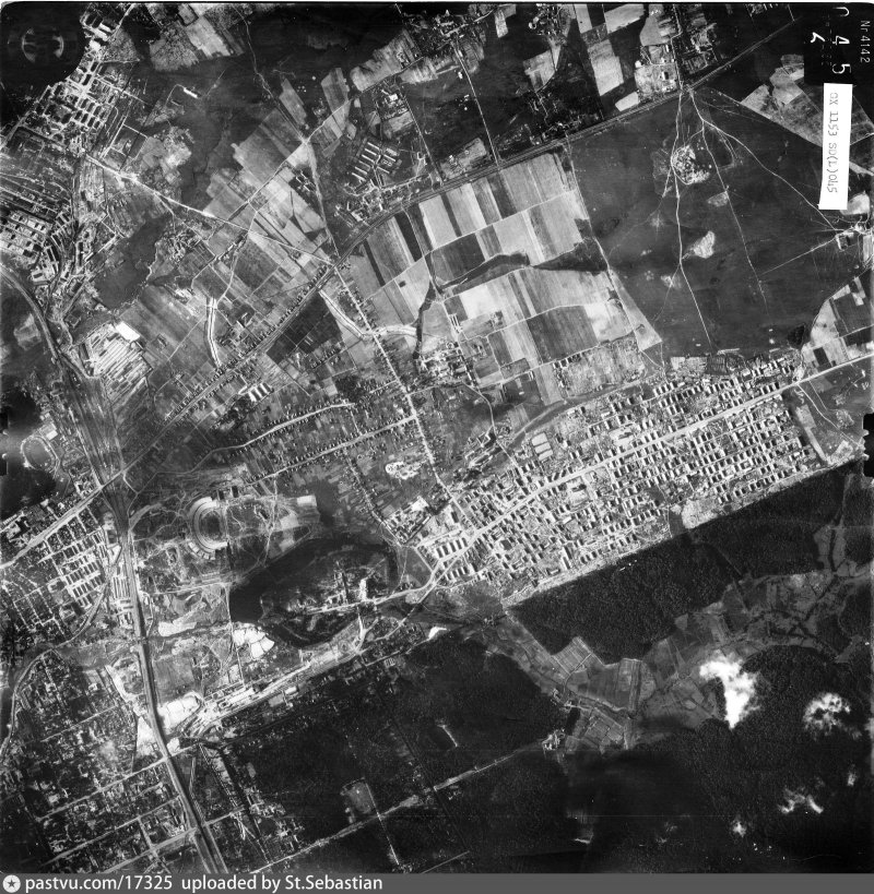 Аэрофотосъемка Москвы немецкая 1942